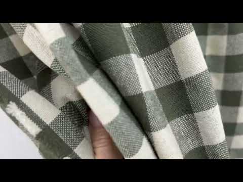 H358 Rustic Chunky Gingham Khaki