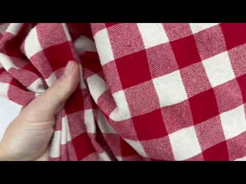 H359 Rustic Chunky Gingham Red