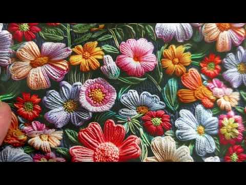 i513 Printed Embroidery Garden Multi