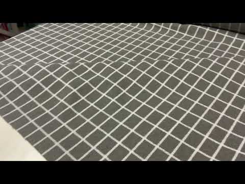 Rope Check Wool Touch Grey F116