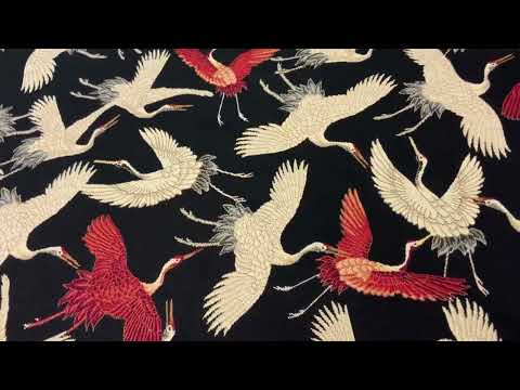 T425 Cranes Tapestry Multi