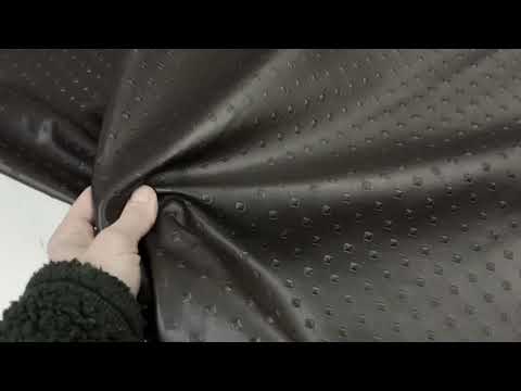 F186 Diamond Leatherette Black