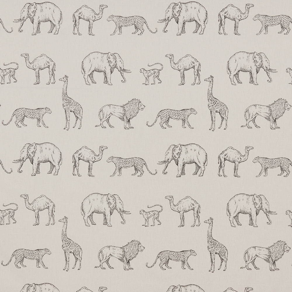 iLiv Prairie Animals Anthracite Fabric