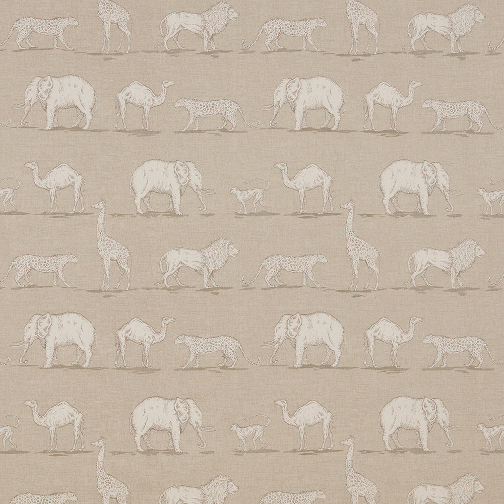iLiv Prairie Animals Linen Fabric