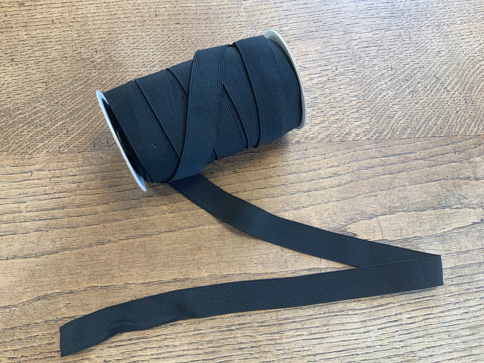 1 Inch 25mm Black Elastic Stretch Trim Haberdashery