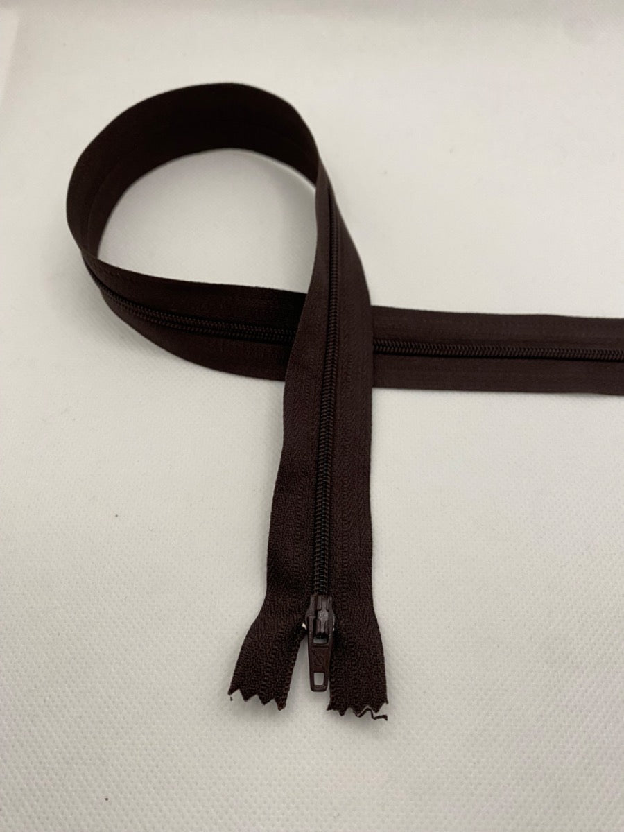 Brown Zip 16”