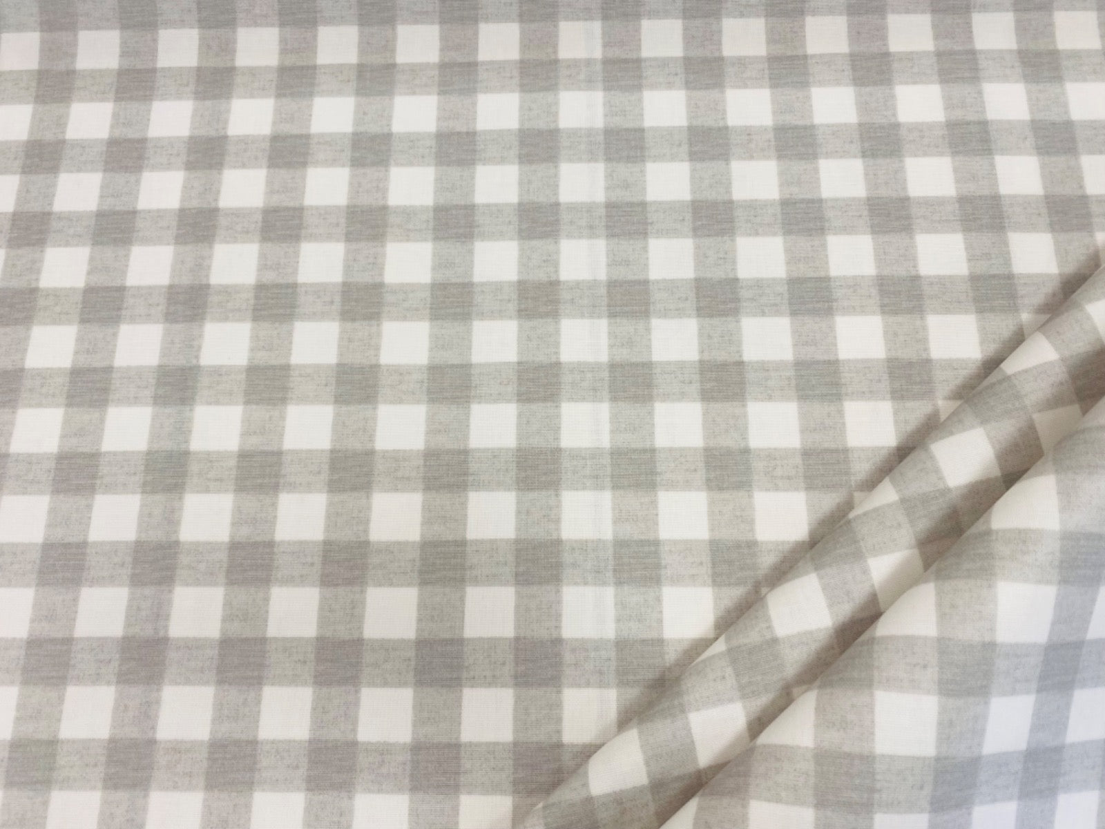 Prestigious Cooper Gingham Stone Matt PVC