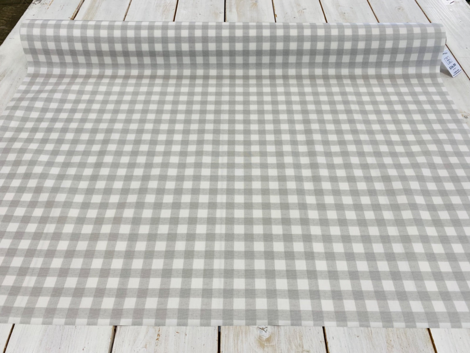 Prestigious Cooper Gingham Stone Matt PVC