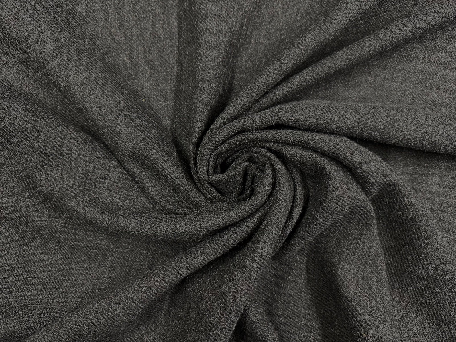 Tex Ex 2887 Diagonal Weave Wool Charcoal