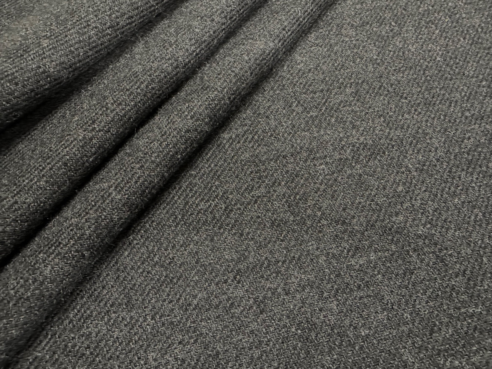 Tex Ex 2887 Diagonal Weave Wool Charcoal