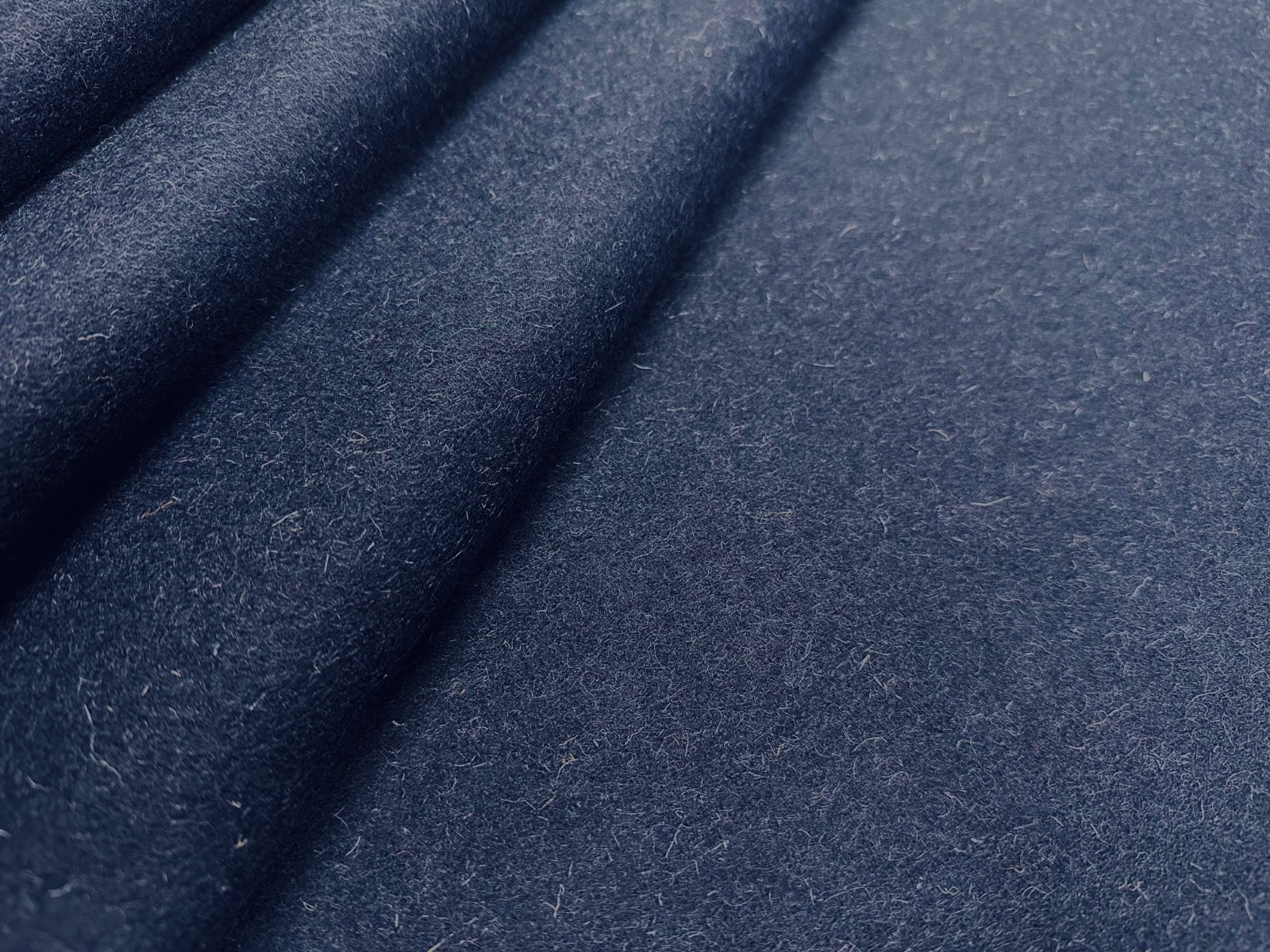 Tex Ex 2885 Boiled Wool Navy Blue Fleck