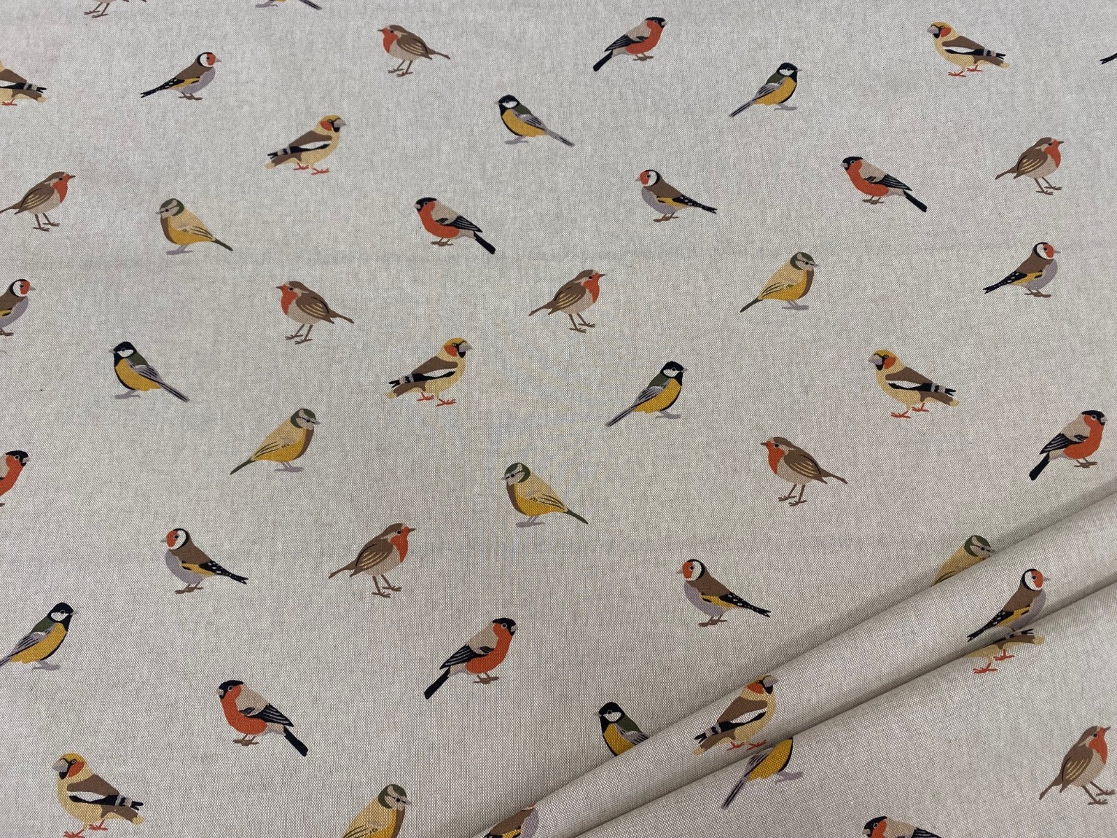 T543 Garden Birds Linen