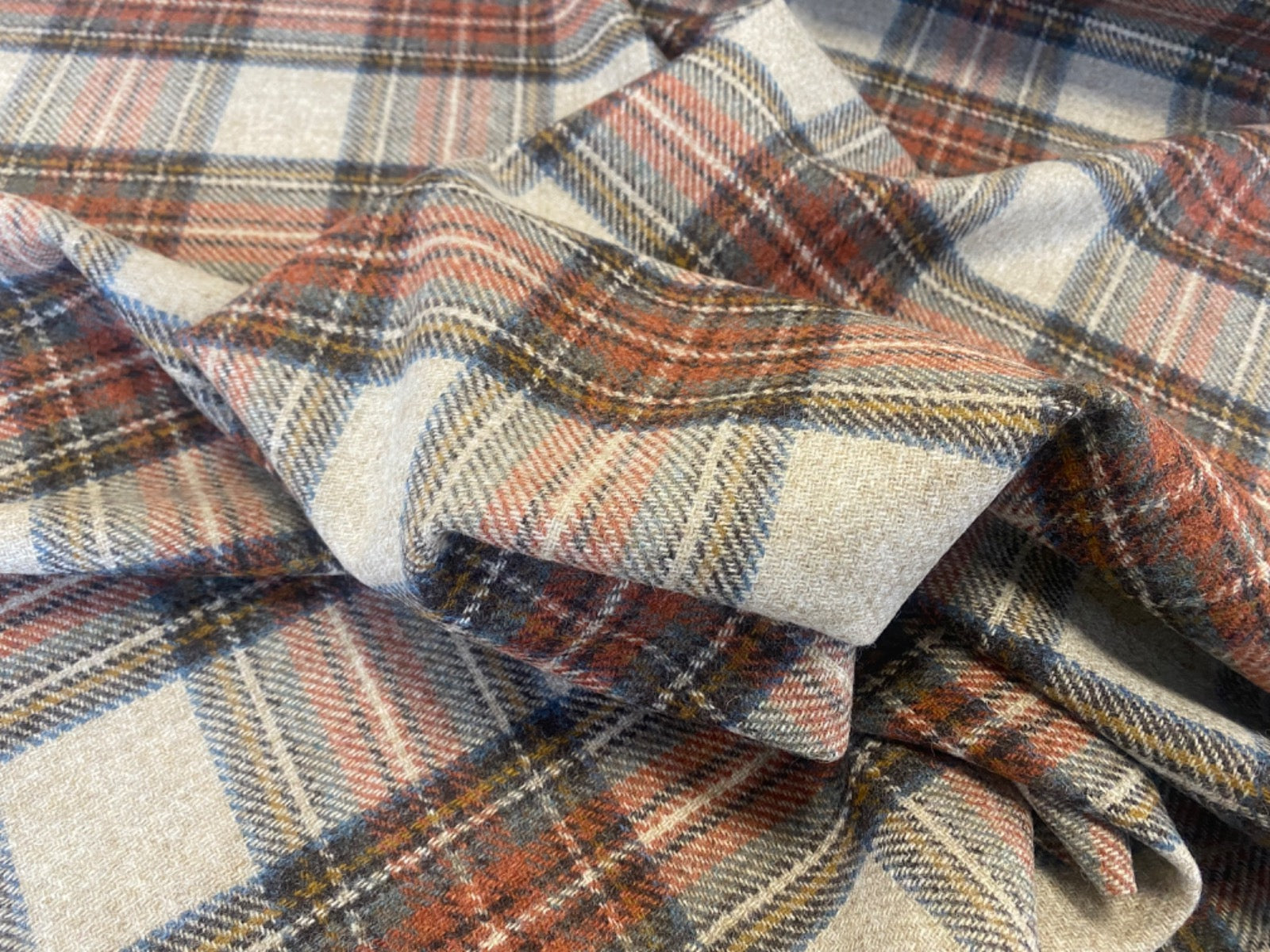 Abraham Moon wool Stewart Dress Antique Tartan Tex Ex 2860