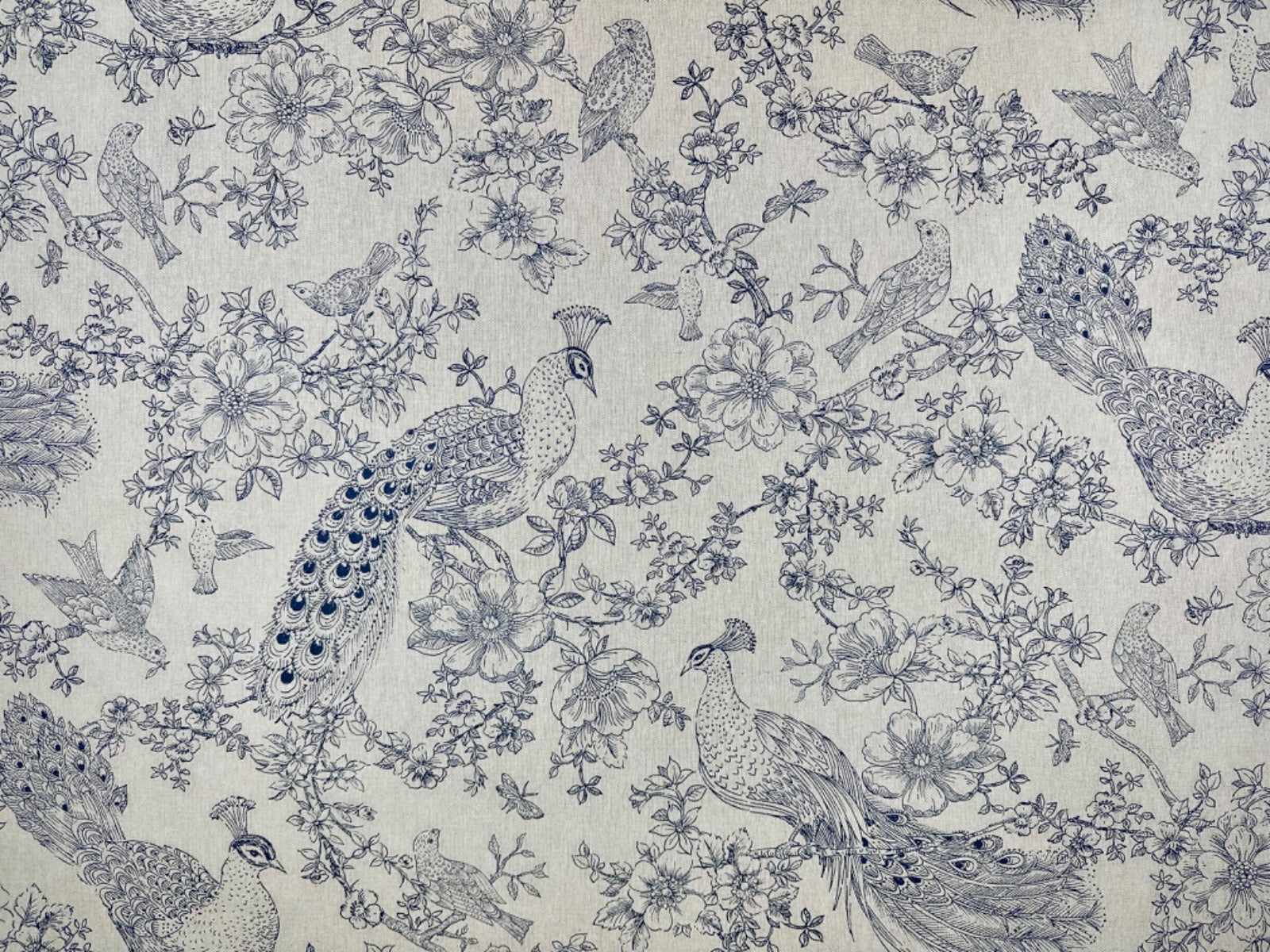 T554 Peacock Gardenia Linen