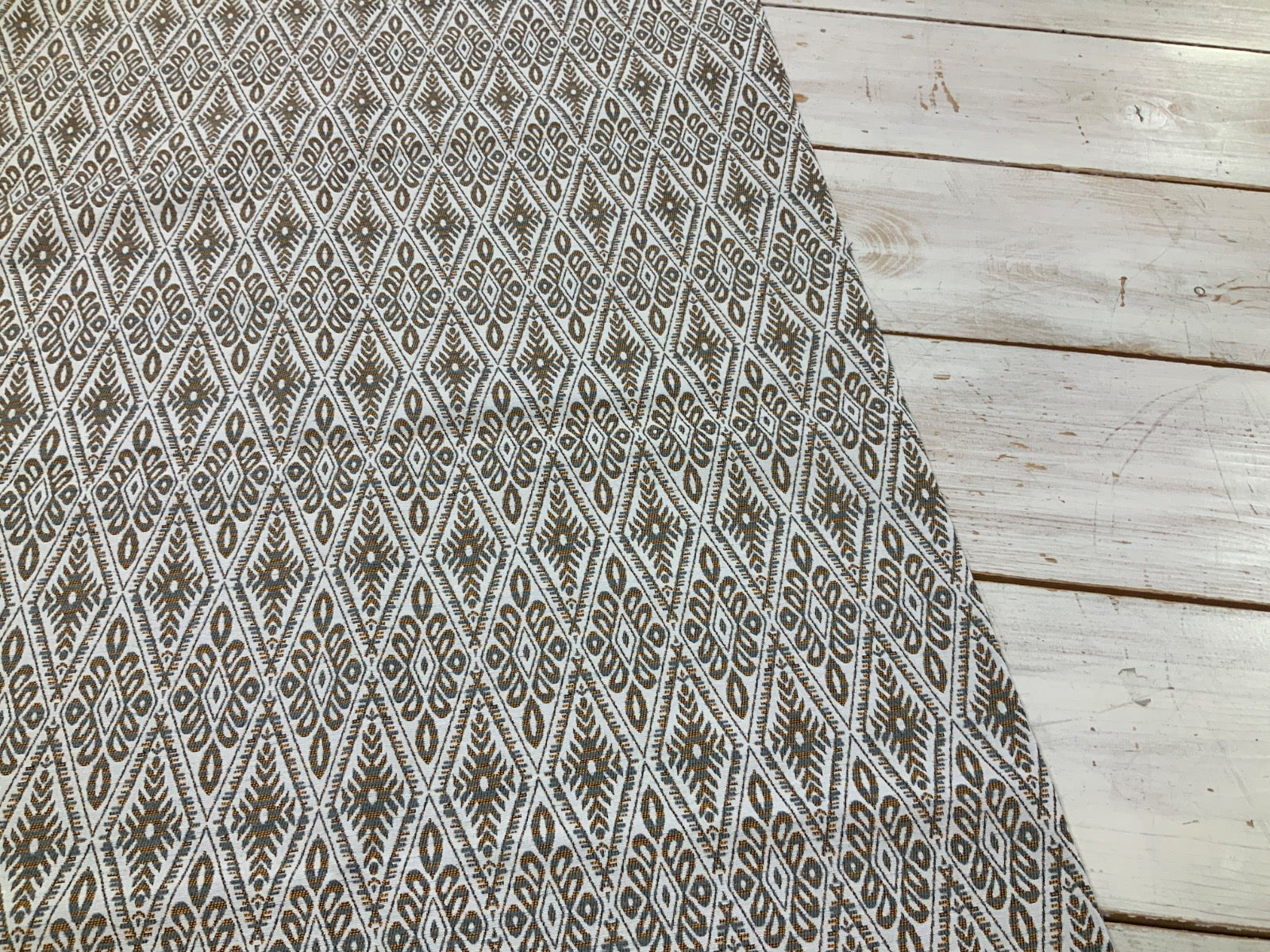 RE3616 1m Scandi Tapestry Mustard grey  remnant