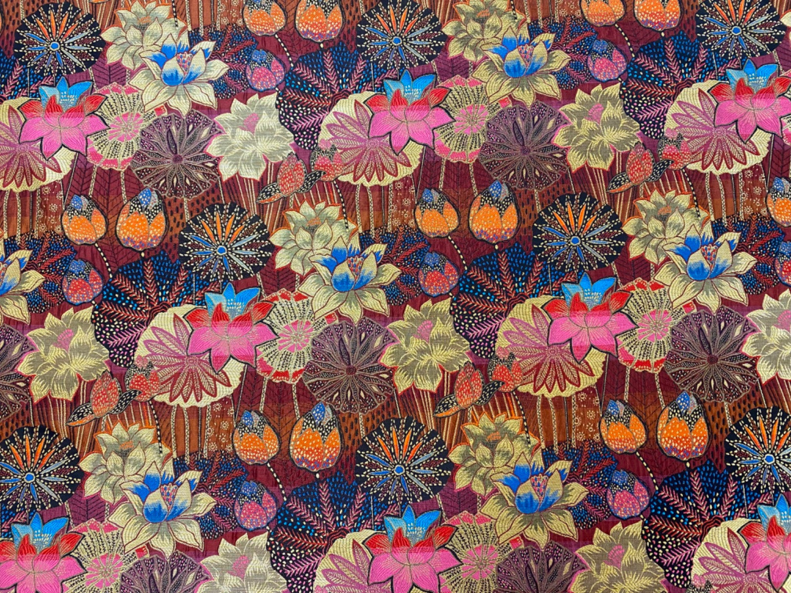 H383 Sunset Floral Tapestry Spice