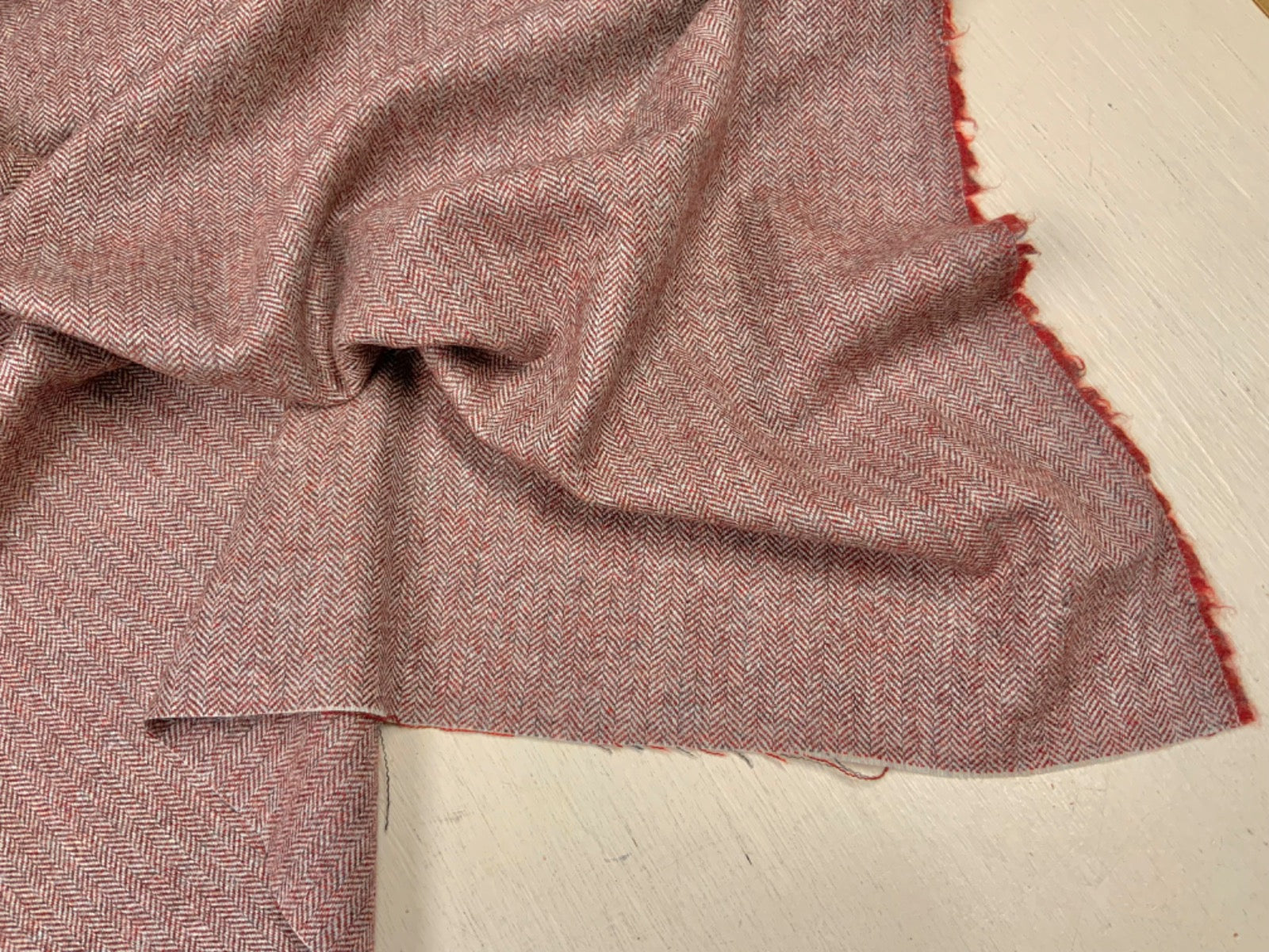 Tex Ex 2890 Herringbone Wool Raspberry