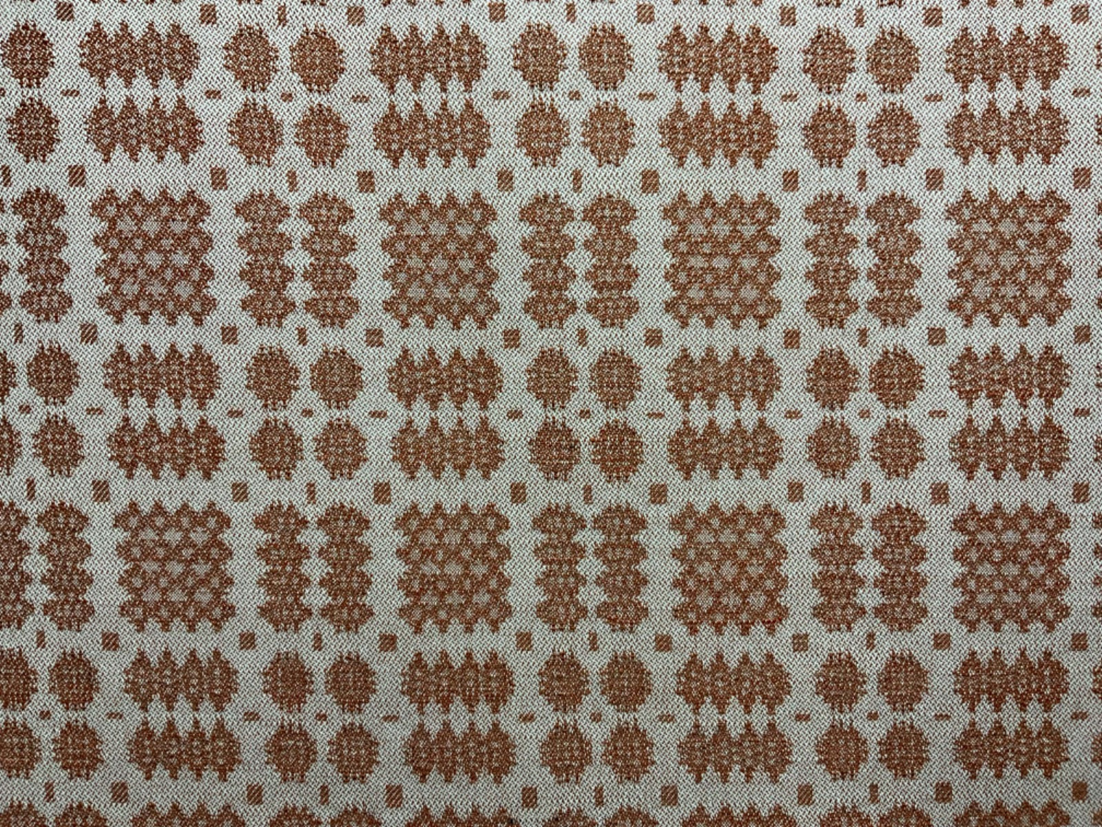 Cadair Welsh Blanket Rustic Weave Rust S273