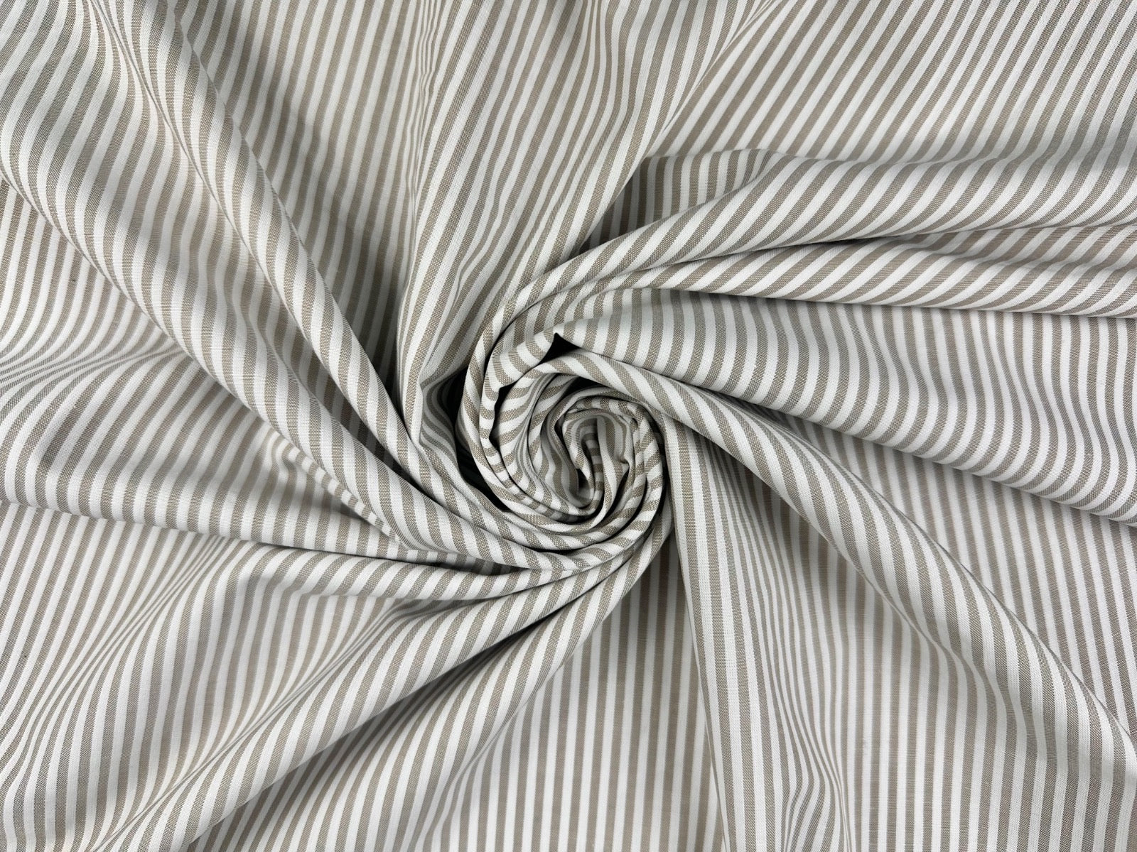 C808 Woven Cotton Stripe Taupe