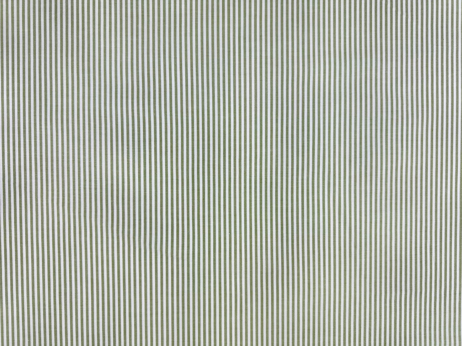 C809 Woven Cotton Stripe Green