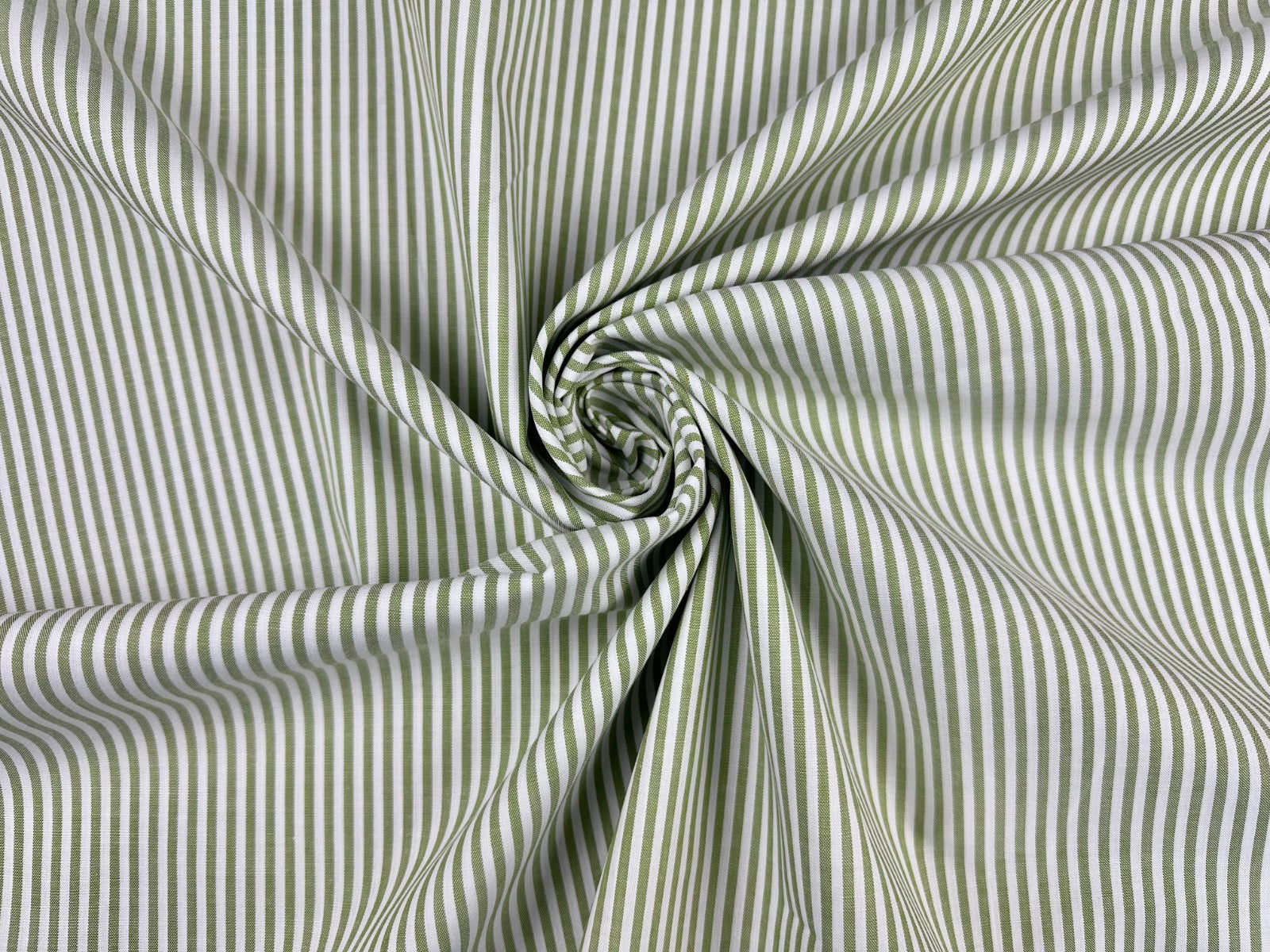 C809 Woven Cotton Stripe Green