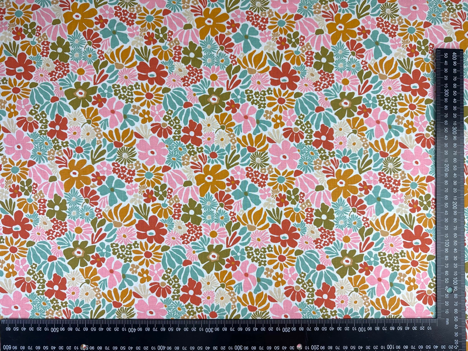 H398 Daisy Autumn Cotton Multi