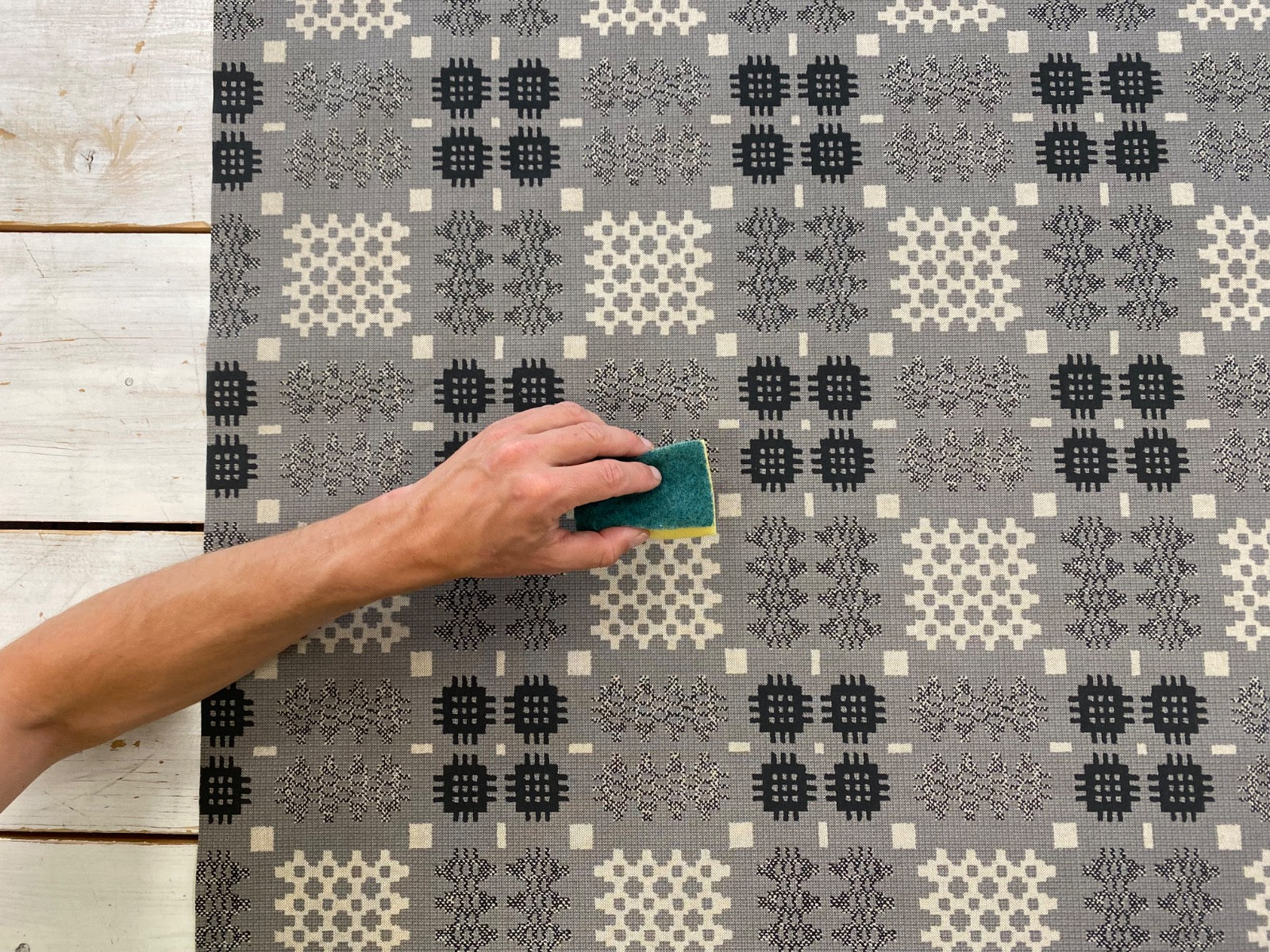 S75 Welsh Blanket Oilcloth Grey