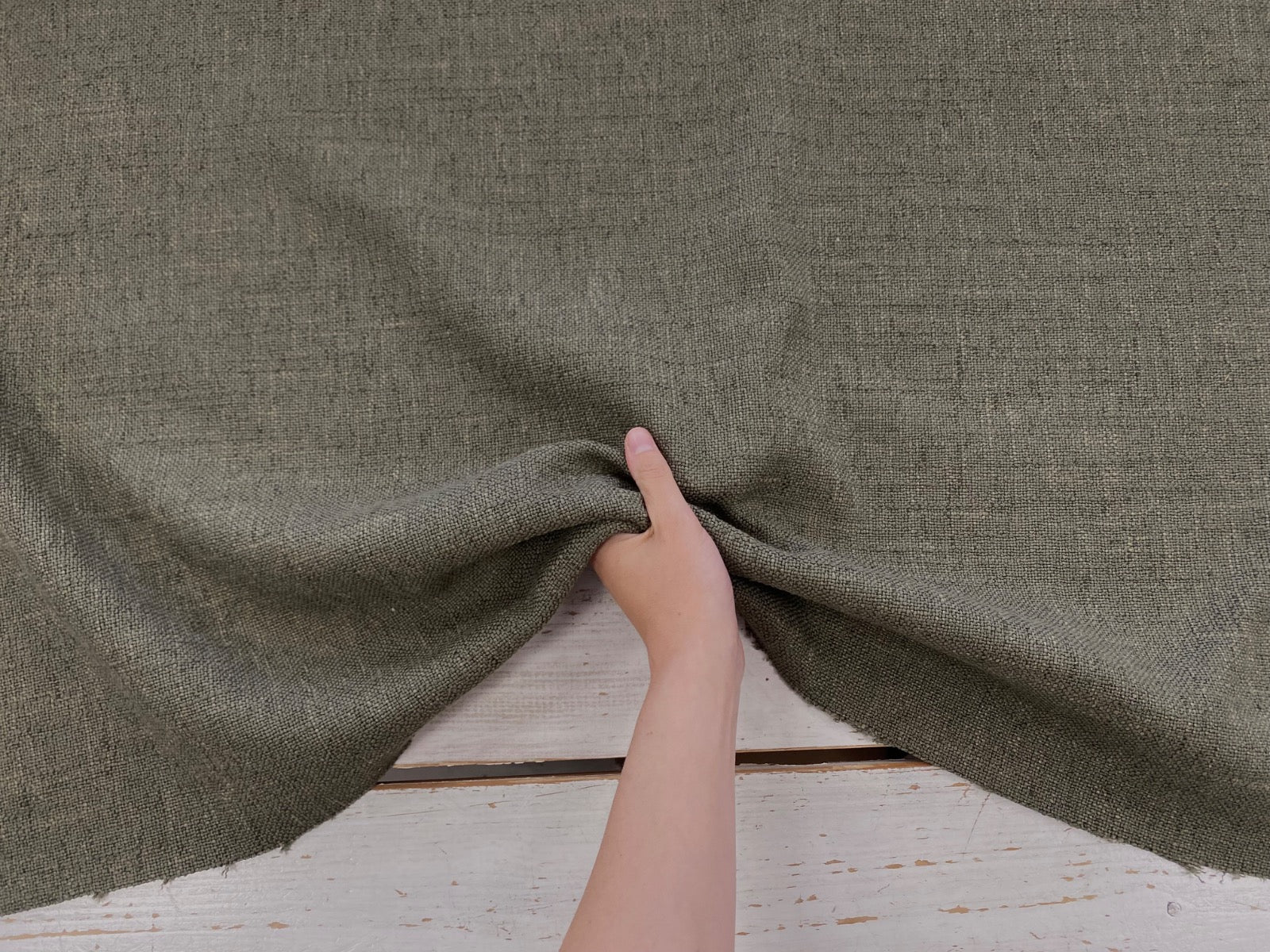 H351 Normandy Chunky Weave Khaki