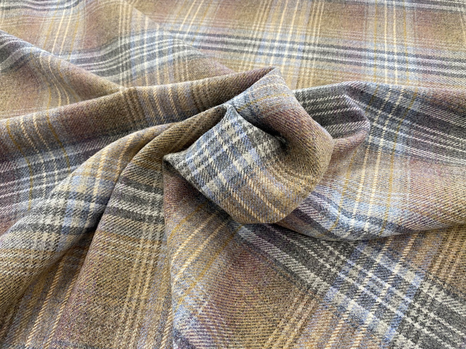 Chess Balmoral Heather 100% wool tartan