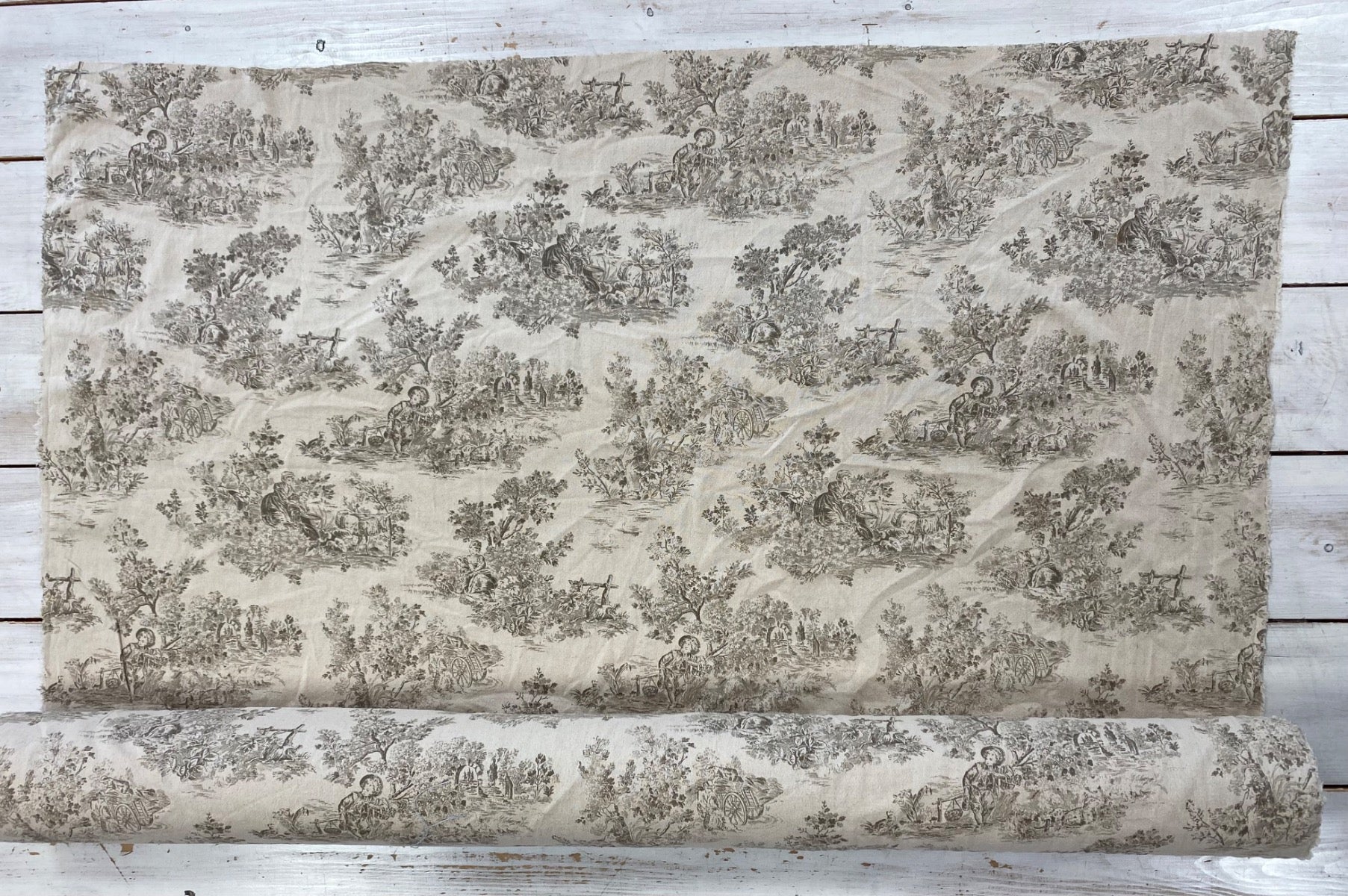 H397 Rustic Toile Natural