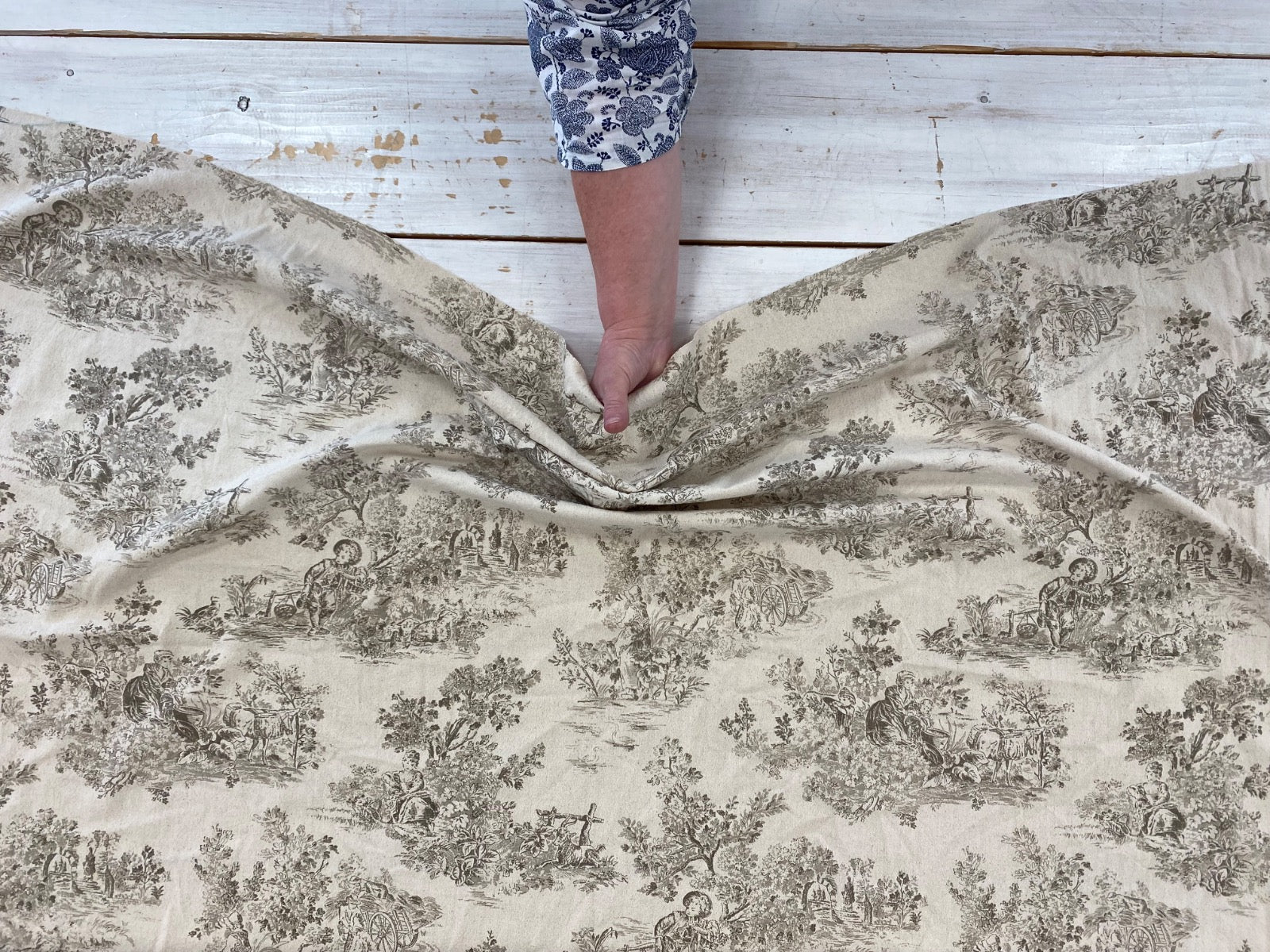 H397 Rustic Toile Natural