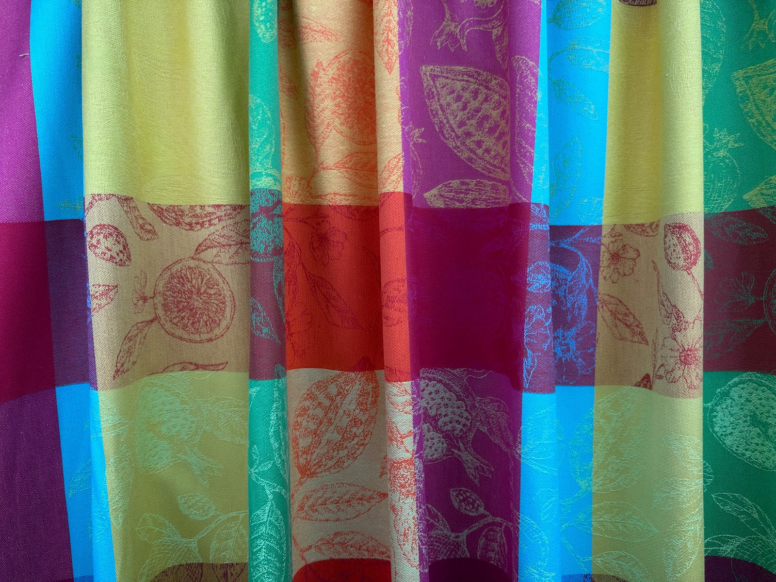 Provence Fruity Check Stain Resistant Fabric H414