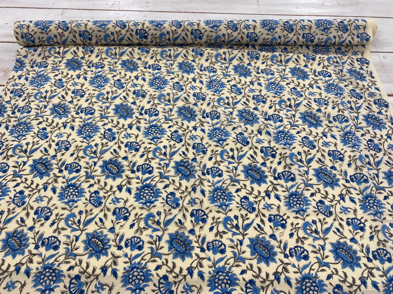 Taj Floral block print Tex ex 2908