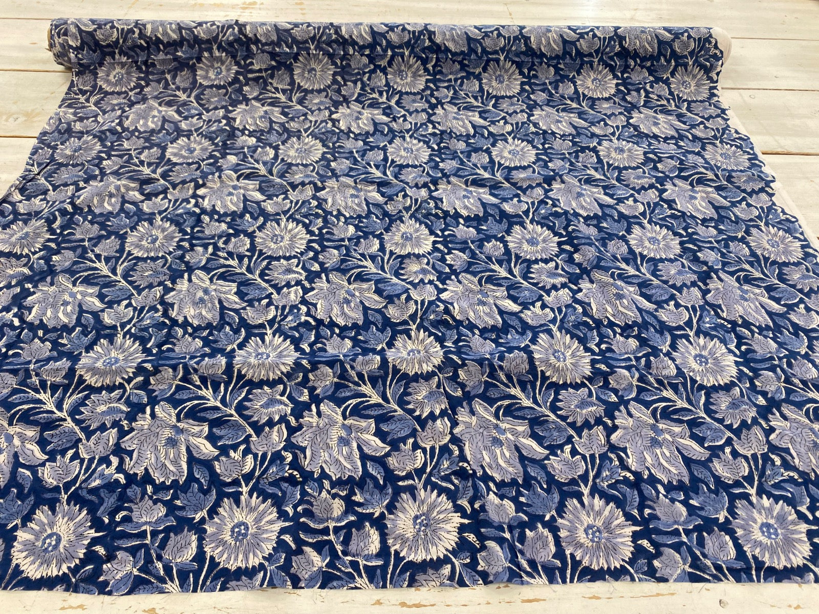 Indian Ocean Floral block print Tex ex 2909