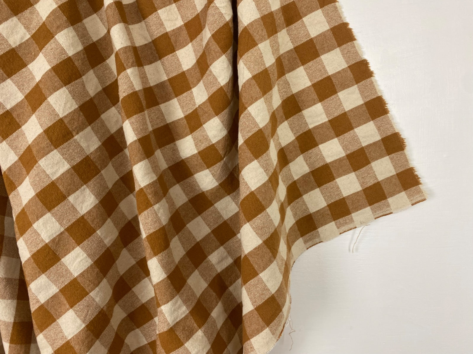 H391 Rustic Chunky Gingham Mustard