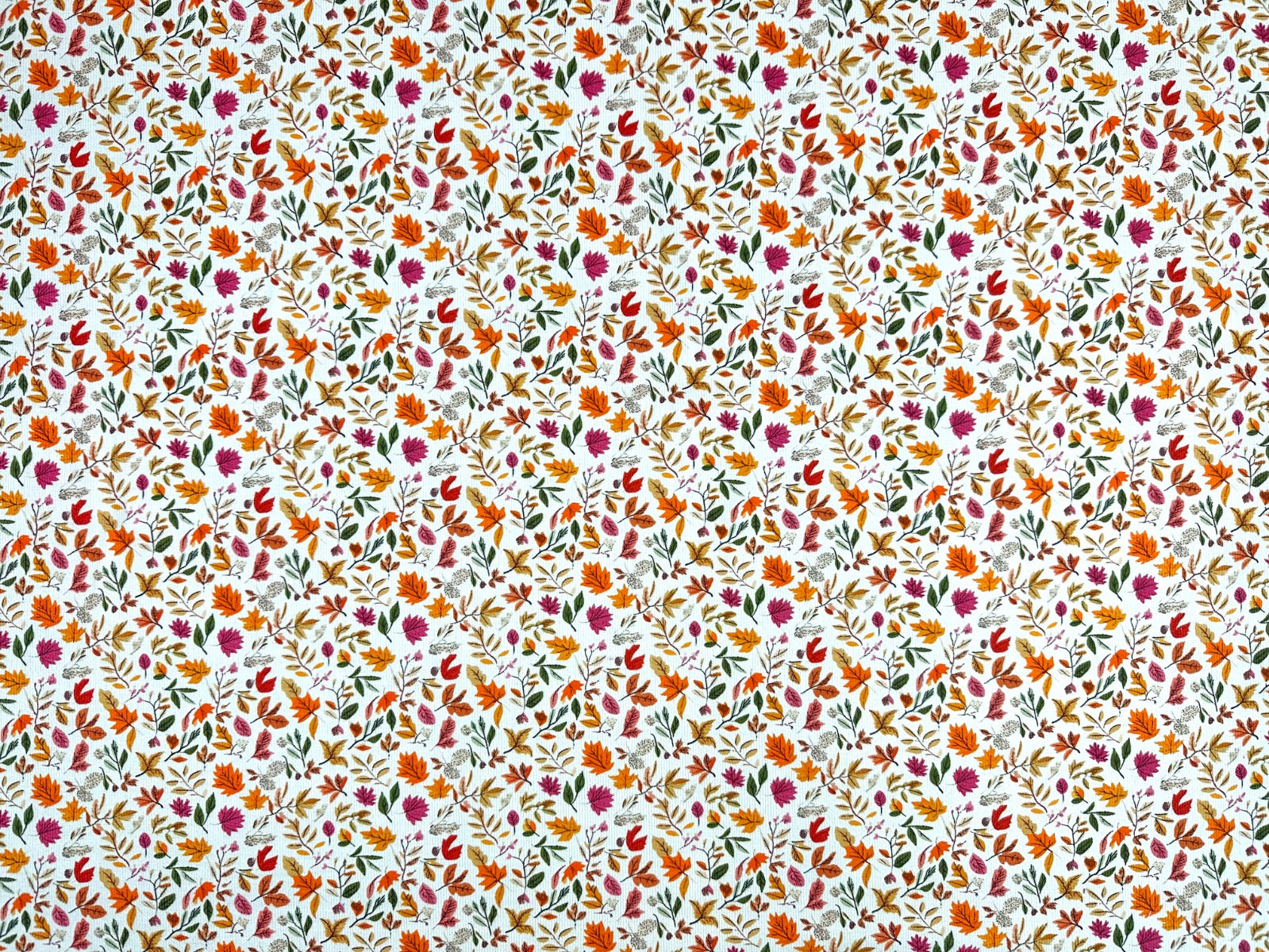 I523 Autumn Leaves Needlecord Ivory