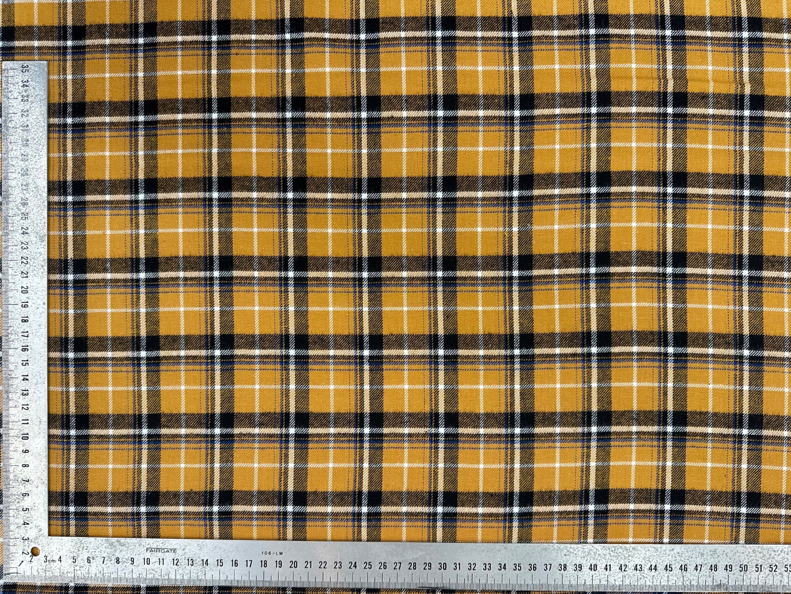 C826 Brushed Cotton Tartan Honey