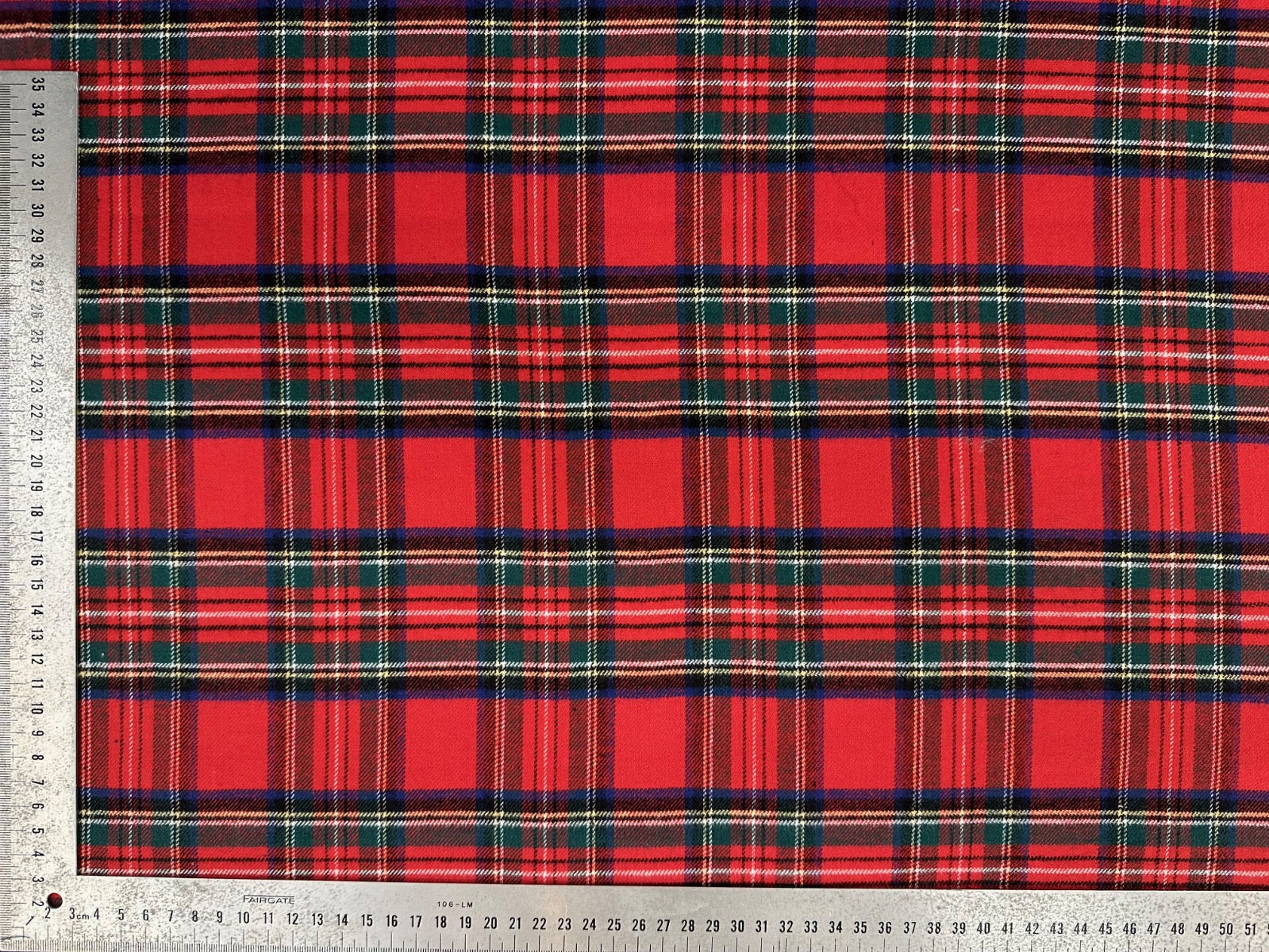 C824 Brushed Cotton Tartan Red
