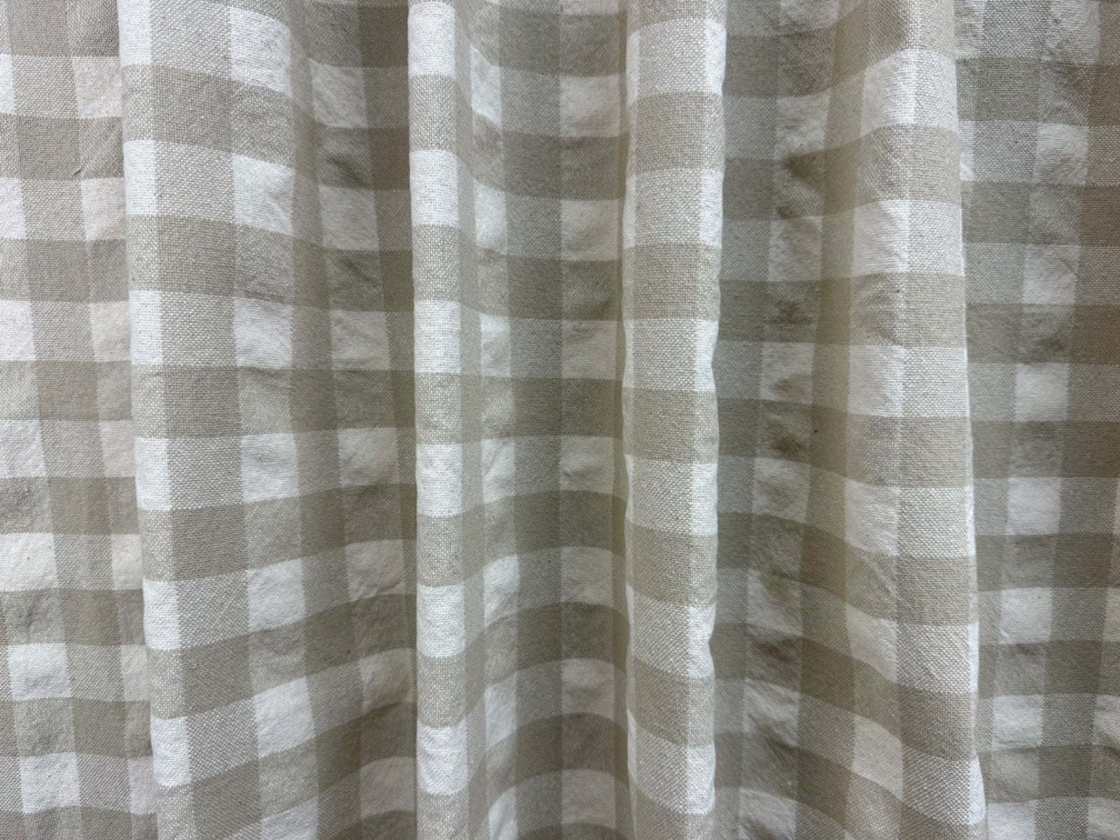 H357 Rustic Chunky Gingham Linen