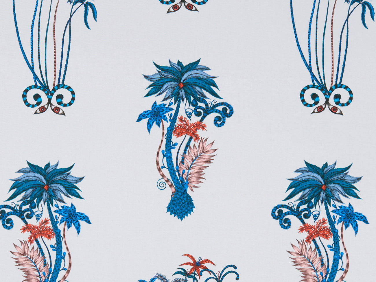 Clarke & Clarke Jungle Palms Blue