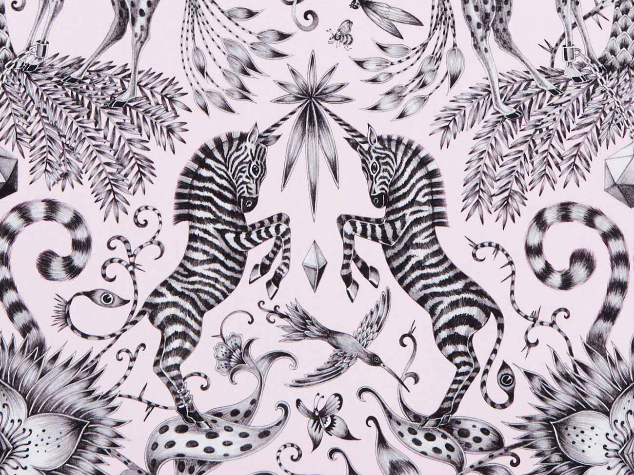 Clarke & Clarke Kruger Pink