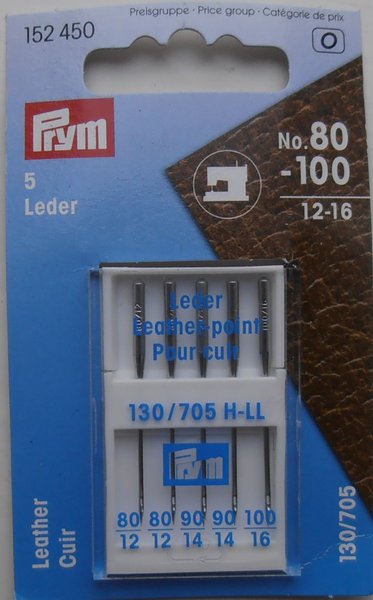 Prym Sewing Machine Needles for Leather