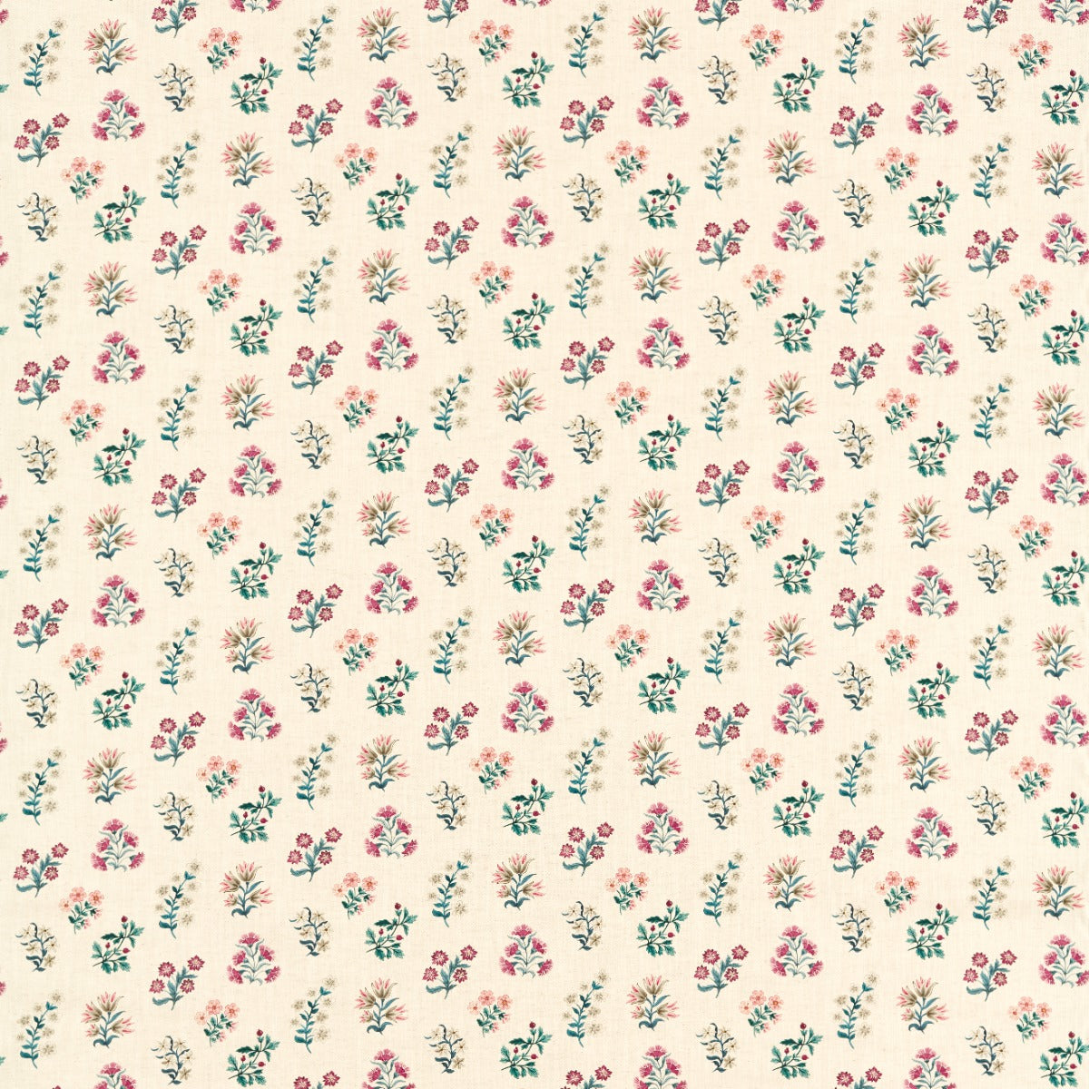 Clarke & Clarke Leiden Teal/Berry