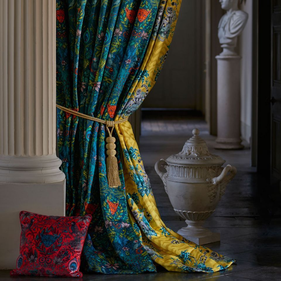 Clarke & Clarke Amazon Red