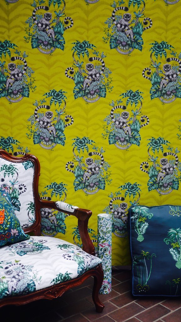 Clarke & Clarke Lemur Pink