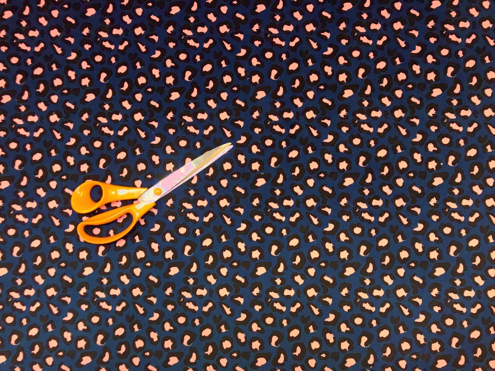 Tex Ex Original Leopard Velvet Navy Blush 2031