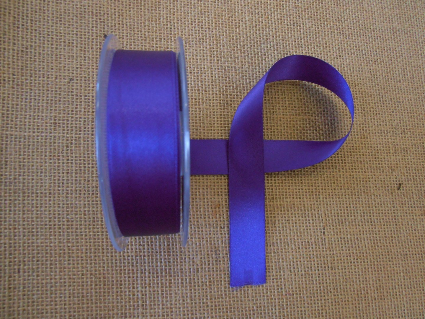 25mm Satin Ribbon Purple col 952