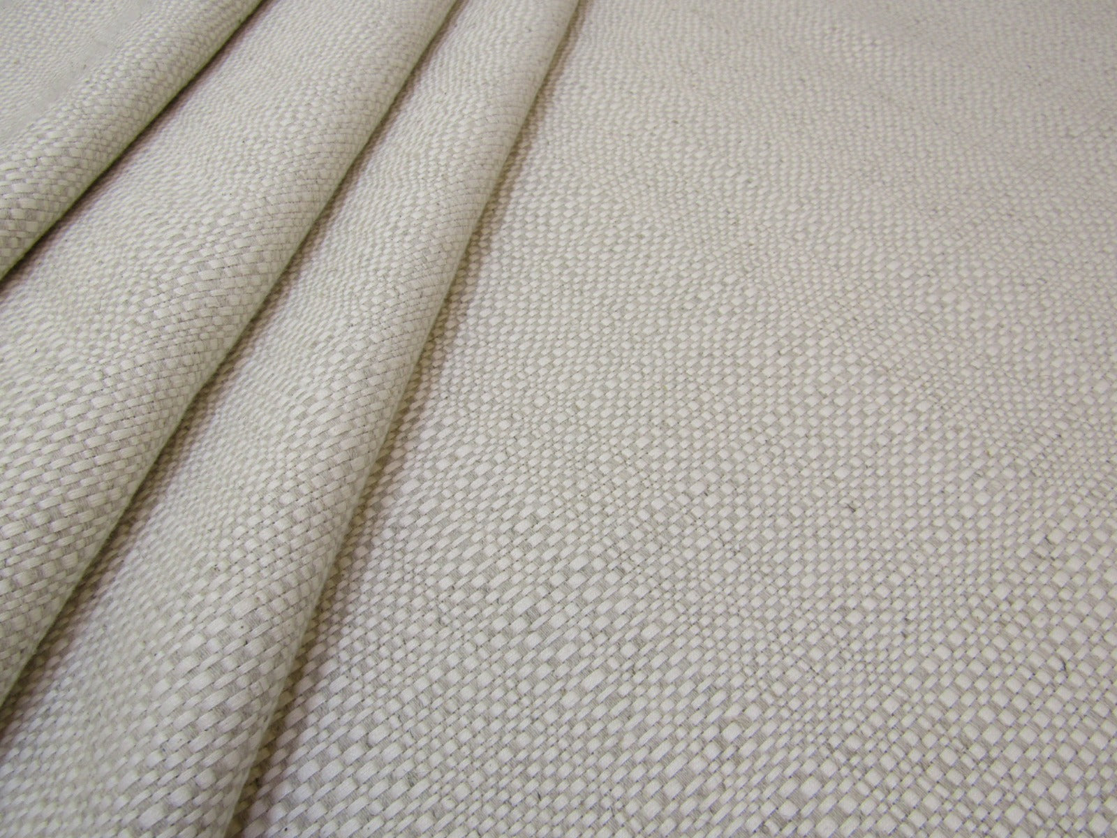 Natural Basket Weave Linen Ivory S09