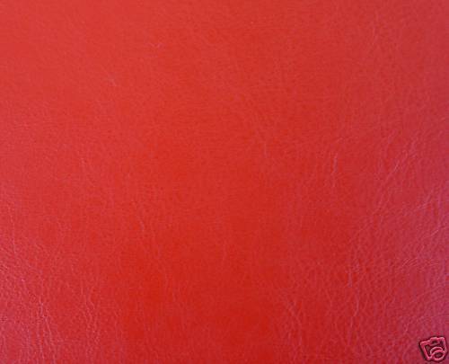 Red Leatherette Fabric