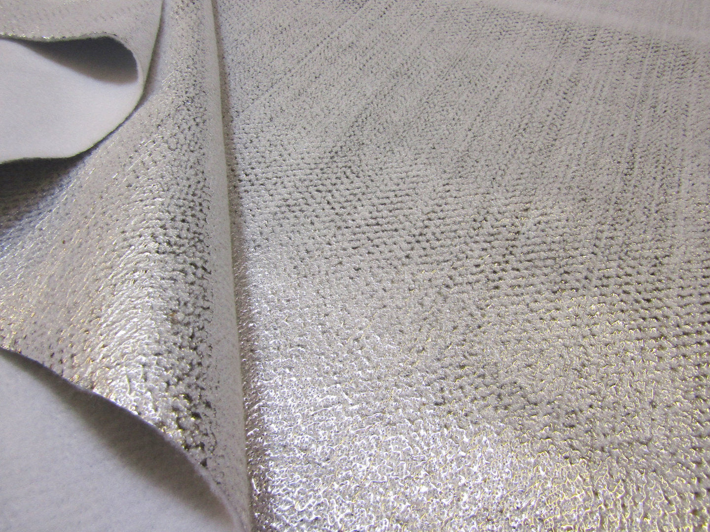 Heat Reflective Poly Thermal Fleece Silver P1